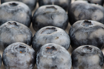 Group of fresh blueberries