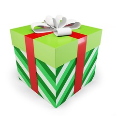 3d christmas gift box