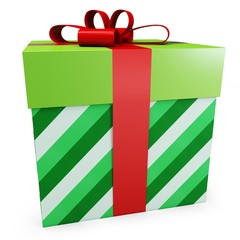 3d christmas gift box