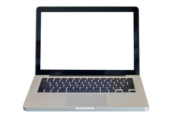 Laptop isolated on white background