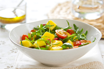 Mango,Pomegranate and Rocket salad