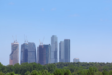 Fototapeta premium Moscow City complex in Moscow