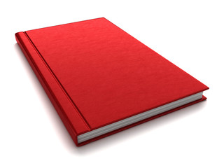 3d render of a red book