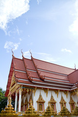 Naklejka premium Thai templ in Ubonratchathani Thailand