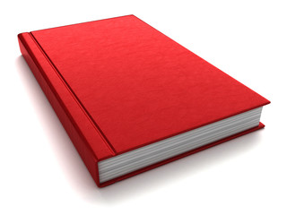 3d render of a thick red book