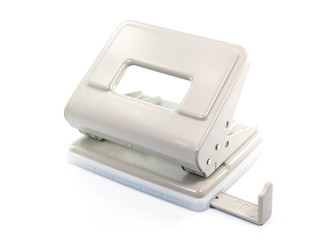 Paper puncher on white background