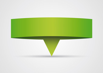 Origami - Bannière papier vert