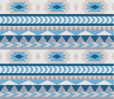 Seamless aztec pattern in blue tints