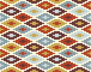 Seamless ikat pattern #2
