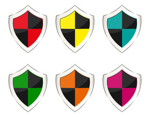 Set of shields