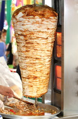 Turkish chicken doner kebab