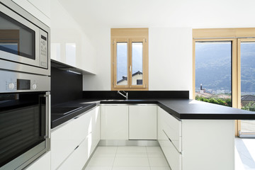 interior home, new kitchen, open space