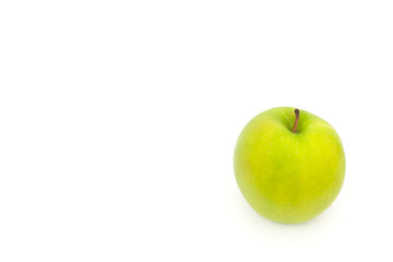 Apple on white paper
