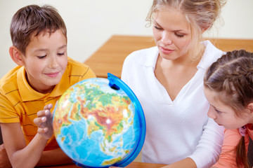 Fototapeta premium Studying geography