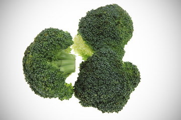 Fresh, Raw, Green Broccoli