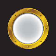 Porthole bright gold color