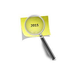 Lupe Haftnotis 2015 magnifying glass self stick note