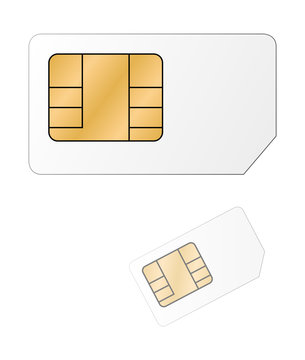 Sim Karte - Alt - Neu - Vektor freigestellt