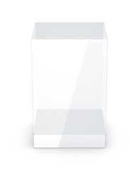 White Glass Rectangle Box.