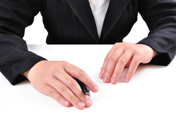 Obraz premium Hand drawing on white background with clipping path