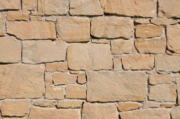 Background of stone wall from sandstone