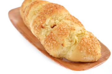 garlic bread with sesame