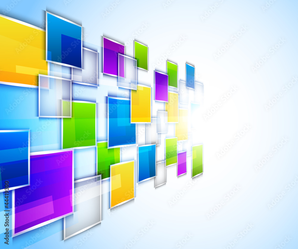 Poster background with squares