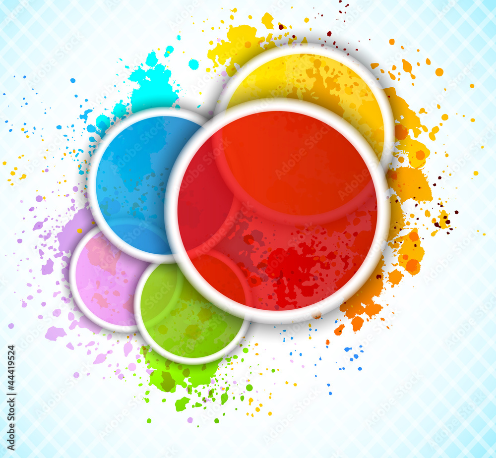 Aufkleber background with circles