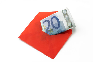 euro in umschlag