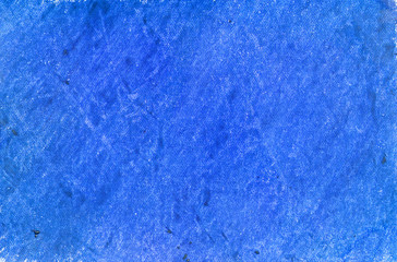 Painted on paper crayon blue background