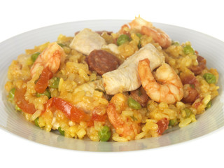 Chicken and Prawn Paella