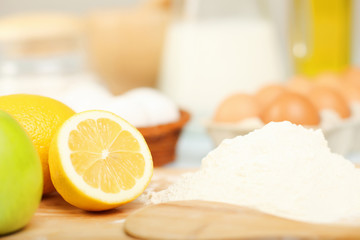 Different products to make bread