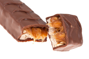 chocolate bar isolated