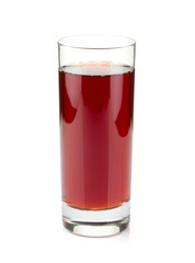Pomegranate juice in a glass