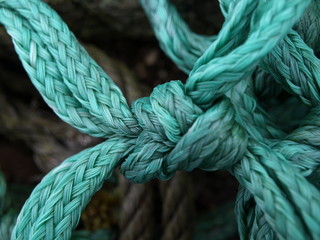 Fototapeta premium Knoten im Seil