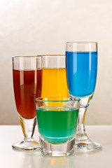 Cocktails with alcohol