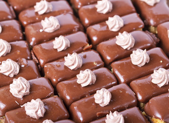 Chocolate cupcakes detail
