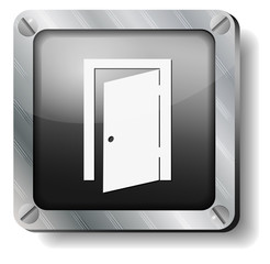steel exit door icon