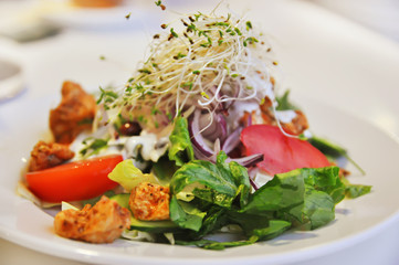Salad with chiken and vegetables