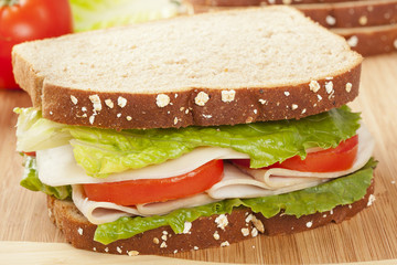 Fresh Homemade Turkey Sandwich