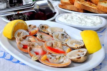 Cockles & clams platter