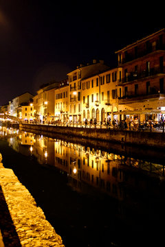 Naviglio grande por la noche - Milano