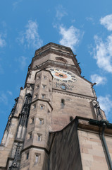 Fototapeta na wymiar Stiftskirche (Kolegiata): North Tower (zbliżenie zewnętrzny)