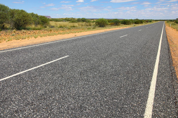 Road in the desert (NT, Australia)