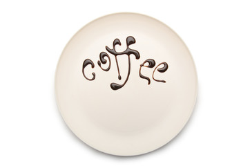 Chocoloate on the plate