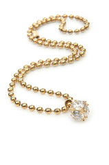 Necklace isolated on the white