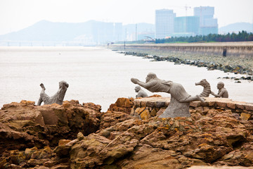 Obraz premium Figuren auf Zhoushan