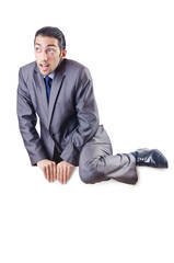 Businessman isolated on the white background