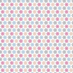 seamless abstract background with flowers