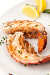 Grilled lobster tails